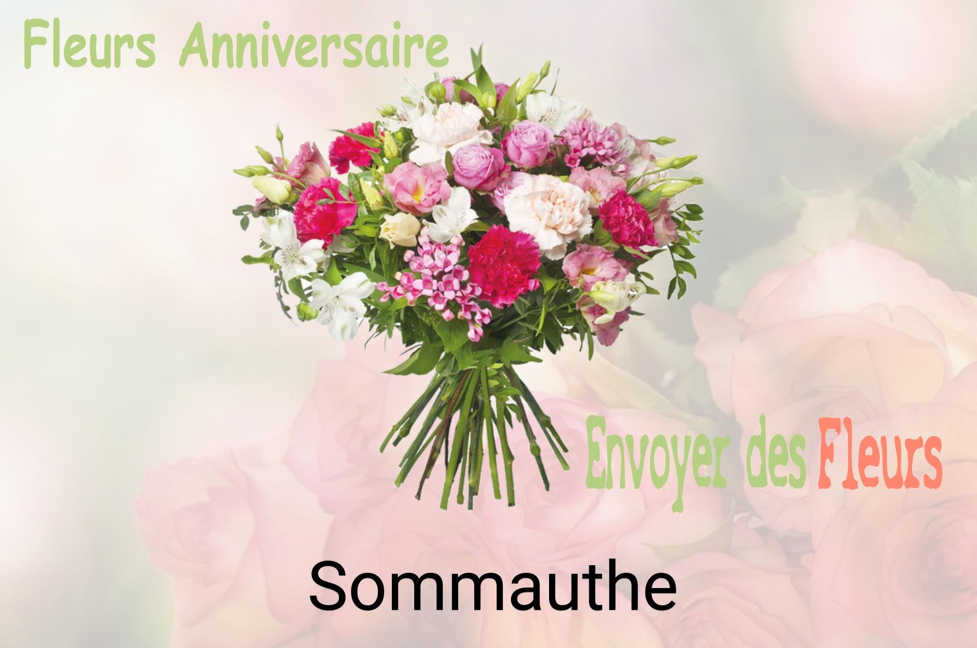 Bouquet de fleurs d’anniversaire livré à Sommauthe